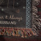 To My Wife Woven Heirloom Blanket     Romantic Anniversary Birthday Gift Husband