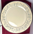 Lot Of 10 Lenox Windsong Dinner Plates 10-5 8  Usa Blue Floral Platinum Trim