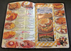 Vtg 2000 Denny s American Diner Restaurant Table Menu Foldable Laminated Inserts