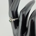 Sterling Silver 925 Claddagh Ring Green Heart Simulated Emerald Size 9 Irish