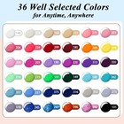 Gel Nail Polish Kit 56 Pcs With Uv Lamp Light Poly Extension Manicure Tool Set