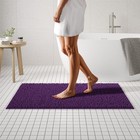 Plush Shaggy Chenille Bath Mat   Extra Soft  Super Absorbent  Non-slip 