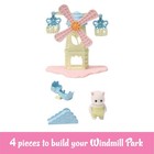 Calico Critters Baby Windmill Park Playground Set With Persian Cat Figure