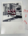 Hallmark Christmas Card Shoebox Greetings Bus Of Santas Unused W Envelope