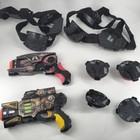 Rare Tested Working  Wowwee Light Strike Laser Tag Set With 2 Blasters   2 Vests