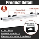 Estune 6 Pcs 18 Inches Blueprint Hanging Clamps Blueprint Binding Strips Blue