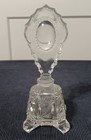 Vintage Art Deco Glass Crystal Perfume Bottle Czechoslovakia Bonus Ring Keeper