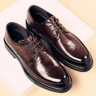 Men s Dress Formal Wing Tip Brogue Leather Lace Up Retro Shoe Round Toe Business