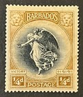 Travelstamps  1920 Barbados Stamps Sg 201 - 1 4d Victory - Mint Mogh