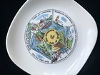Vintage Souvenir Pin Dish Six Wonders Isle Of Wight United Kingdom England