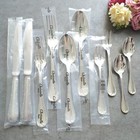 Christofle Rubans 10pcs Silverplate Flatware Knife Fork Spoon Excellent