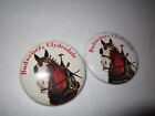 2 Vintage Budweiser Beer Clydesdale Horse Advertising 1 5 8  Pin Button Pinback