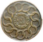 1787 N 11-b R-4 Pcgs Au 55 Pointed Rays Fugio Cent Colonial Copper
