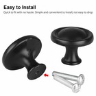 Lot Matte Black Cabinet Pull Knobs Kitchen Drawer Handles Door Cupboard Hardware