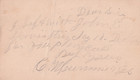 Us 1875 Postcard Ux5  ux4   To Warren Ma  Negative N Cancel Cv  100