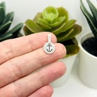 Silver Glue-on Anchor Jewelry Bails  18x10mm - Us Seller