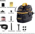 Professional Beast Series Vfb511h 0201 5-gallon 5 5 Peak Hp Wet dry Vac  Black