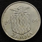 Zambia 6 Pence 1964  Coin  Inv j611