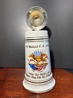 Us Regimental Military Cold War Army German Beer Stein  Korb  Pewter Lid