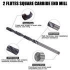 2pcs 136   Point Angle 1 8 x1-1 4 x2-1 4  Solid Carbide Drill Bits - Altin Coated