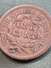 1853 Braided Hair Large Cent - Very Fine Holed