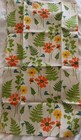 Vintage Vera Neumann Linen Dish  Kitchen Tea Towel Floral Flowers Leaf New Nwt
