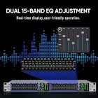 15-band Stereo Graphic Equalizer For Home Audio  Dual Channel Pro Dj Eq  Subwoof