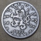 Czechoslovakia          Fifty  50  Hal       Coin 1922