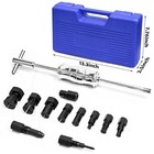 13pcs Blind Hole Collet Bearing Puller Set  Inner Bearing Removal Tool  Slide 