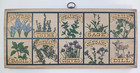 Vintage Herb Botanical Wood Plaque Cottagecore Kitchen Folk Art Wall Decor 18 