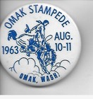 20 Omak Stampede Vintage Pins  World Famous Suicide Race  Pin Lot  x 20  