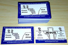 Through Jesus Gospel Pictured Bible Tract Greeting Card 10 Pcs - Free Shipping