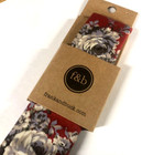Nwt New Frank   Buck Boys Gunther Red Floral Skinny Slim Cotton Neck Tie
