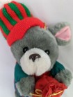 Vintage Gray Mouse Plush 7 Inch Christmas Selector Toy Co Stuffed Animal Toy