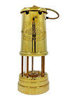 Vintage Brass Coal Miners Safety Lamp Lantern British Cole Mining Wales Uk Nos