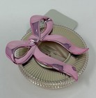 New Bath   Body Works Gold Pink Bow Scentportable Holder Car Vent Visor Clip