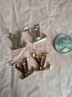  Lotof 4    19mm Zipper Pull  Double Sided  Lv Charm  Gold  Silver  Tone 