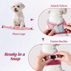 No-pull Dog Puppy Harness And Leash Set Reflective Mesh Vest Soft Breathable