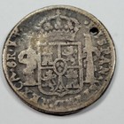 1812 Mexico Chihuahua Cast Silver 8 Reales Provisional Independence Holed  j411