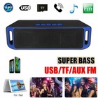 Loud Bluetooth Speaker Wireless Outdoor Stereo Bass Usb tf fm Radio
