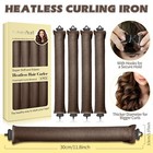 4 Pcs Heatless Hair Curler  Overnight Heatless Curls Blowout Rods New In Box