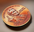Funny Cent Tribute Rip 232 Years Philadelphia Penny Coin Medal D9
