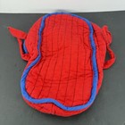 Tonka 1986 Pound Puppies Carry Tote Puppy Quilted Bag Red   Blue 15    Vtg