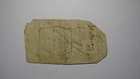 1754 Ten Shillings North Carolina Nc Colonial Currency Note Bill  Rare 10s 