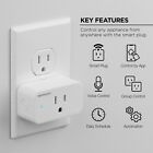 Merkury  Smart Wi-fi Outlet Plug With Alexa And Googe  4 Pack 
