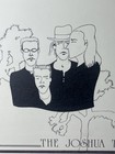 U2 Joshua Alternative Rock Album Cover Vintage Line Art  Framed 18 5 