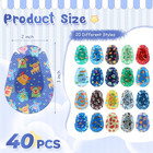 40 Pcs Adhesive Eye Patches For Kids Boys 20 Styles Breathable Boy Eye Patch Bul