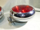 Pair Of Vintage Fire Truck Ambulance Red Warning Lights