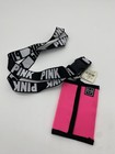 Y2k Victoria   s Secret Vs Pink  Hot Pink Lanyard Id Holder Cruise Resort