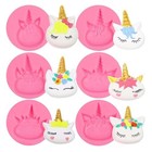 Unicorn Silicone Molds  6 Packs Unicorn Chocolate Molds For Fondant Baby